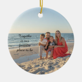 Custom Holiday Ornament – Family Photo Keepsake wi セラミックオーナメント
