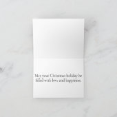 Custom Holiday Photo Template Christmas シーズンカード (内部)
