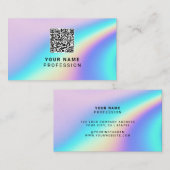 Custom Holographic Qr Code 名刺 (正面/裏面)