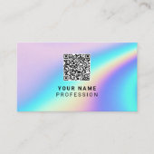 Custom Holographic Qr Code 名刺 (正面)