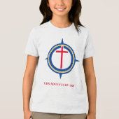 Custom Holy Compass Christian Cross VBS 2026 トライブレンドＴシャツ (正面)