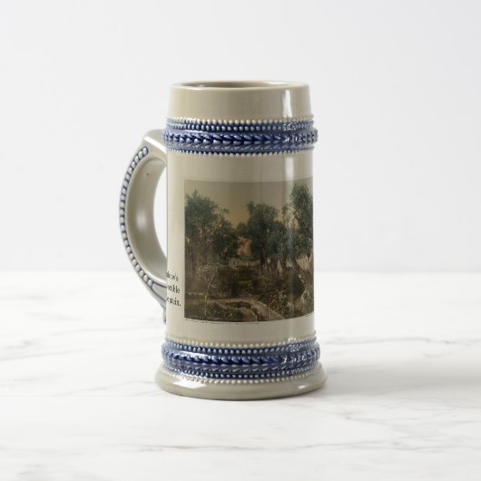 Custom Holy Land Beer Stein Mug ビールジョッキ (正面左)