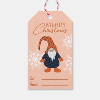 Custom Holyday Christmas  Gnomes Name ギフトタグ