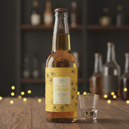 Custom Home Brewed Honey Wine Label ワインラベル