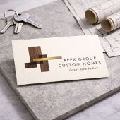 Custom Home Builder Logo Ivory 名刺
