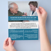 Custom Home Health Care チラシ (手)