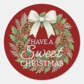 Custom Homemade Christmas Cookies Label Sheet ラウンドシール (正面)