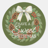 Custom Homemade Christmas Cookies Label Sheet ラウンドシール (正面)