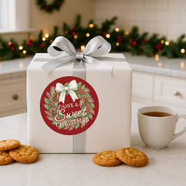 Custom Homemade Christmas Cookies Label Sheet ラウンドシール