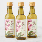 Custom Homemade Orchid Oil Label ワインラベル (ボトル)