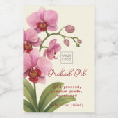 Custom Homemade Orchid Oil Label ワインラベル (シングルラベル)