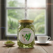 Custom Homemade Pandan Tea Round Label Sticker ラウンドシール