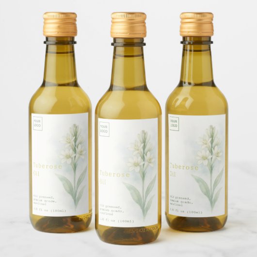 Custom Homemade Tuberose Oil Label ワインラベル (ボトル)