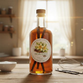 Custom Homemade Vanilla Extract Round Sticker ラウンドシール