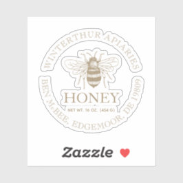 Custom Honey Business Promotional シール