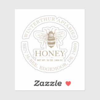 Custom Honey Business Promotional シール