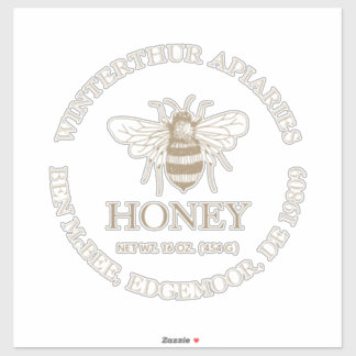 Custom Honey Business Promotional シール