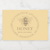 Custom Honey Business Promotional フードラベル (シングルラベル)