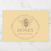 Custom Honey Business Promotional フードラベル (シングルラベル)