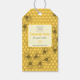 Custom Honeybee “Thank You” Tag for Honey Products ギフトタグ