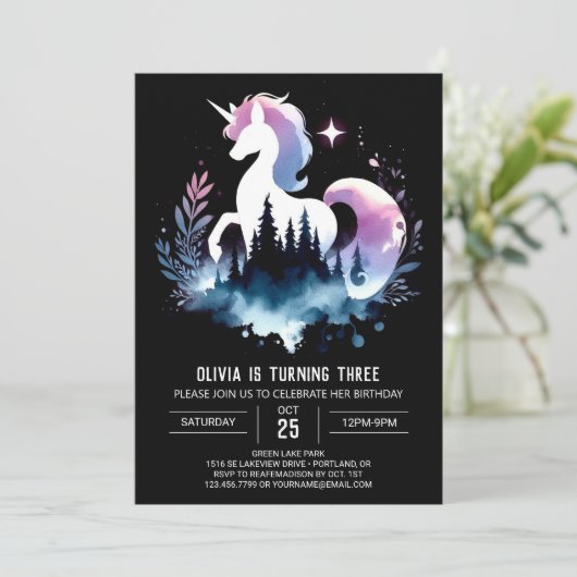 Custom Horse Birthday 招待状 (スタンド正面)