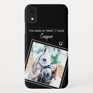 Custom Horse Equestrian Animal Photo iPhone XRケース