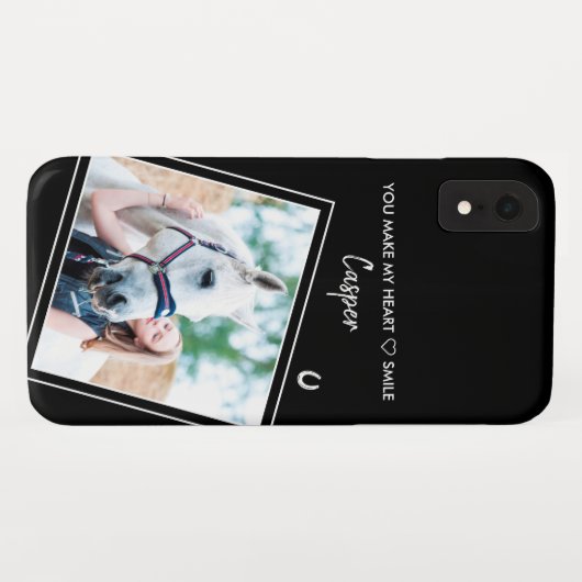 Custom Horse Equestrian Animal Photo Case-Mate iPhoneケース (裏面(横))