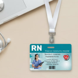 Custom Hospital Medical Employee Photo ID バッジ