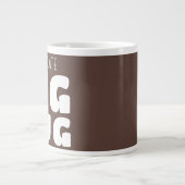 Custom Hot Chocolate Big Mug Brown C33 Novelty   ジャンボコーヒーマグカップ (正面)