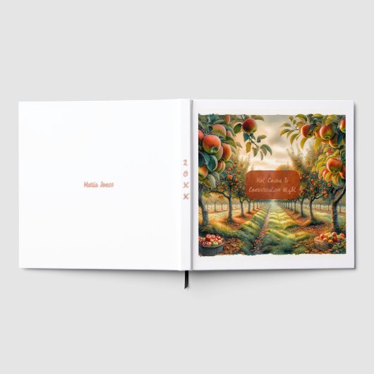 Custom Hot Cocoa & Conversation Night ゲストブック (全面)