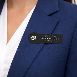Custom Hotel Logo Name Tag with Job Title 名札