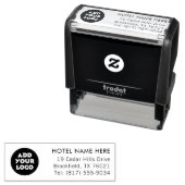 Custom Hotel Logo Return Address Self-Inking Stamp セルフインキングスタンプ (インサイチュ)