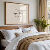 Custom “How Lucky We Are” Wedding Sign Wall Art ポスター