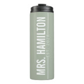 Custom Hubby & Wifey Wedding Tumbler for Newlyweds タンブラー (正面)