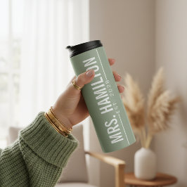 Custom Hubby & Wifey Wedding Tumbler for Newlyweds タンブラー