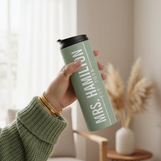 Custom Hubby & Wifey Wedding Tumbler for Newlyweds タンブラー