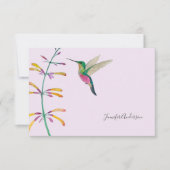 Custom Hummingbird  ノートカード (正面)