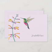Custom Hummingbird ノートカード (正面/裏面)