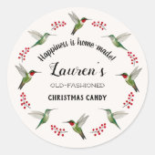 Custom Hummingbird   ラウンドシール (正面)