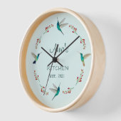 Custom Hummingbird  Clock 壁時計 (傾斜)