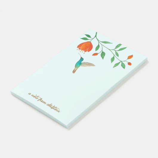 Custom Hummingbird Post-It Notes ポストイット (アングル)