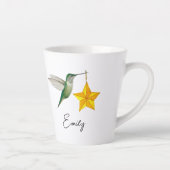 Custom Hummingbirds and Stars Latte Mug カフェラテマグ (右)