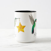 Custom Hummingbirds and Stars Two-Tone Coffee Mug ツートーンマグカップ (中央)