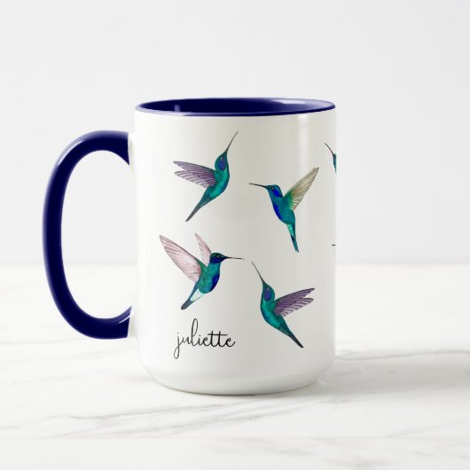 Custom Hummingbirds Mug マグカップ (左)
