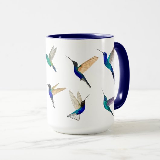 Custom Hummingbirds Mug マグカップ (正面右)