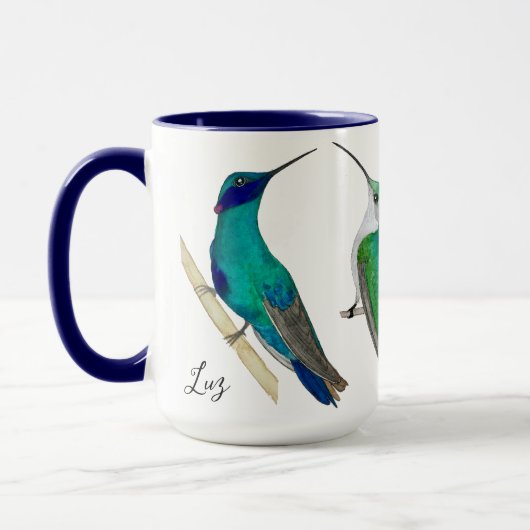Custom Hummingbirds Mug マグカップ (左)