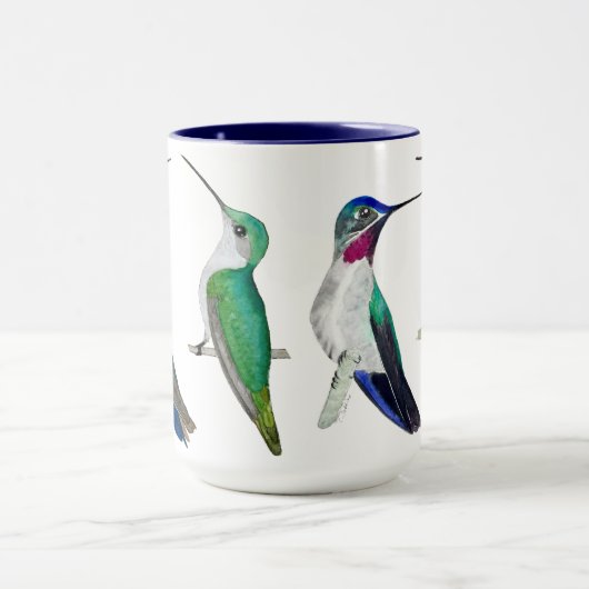 Custom Hummingbirds Mug マグカップ (中央)