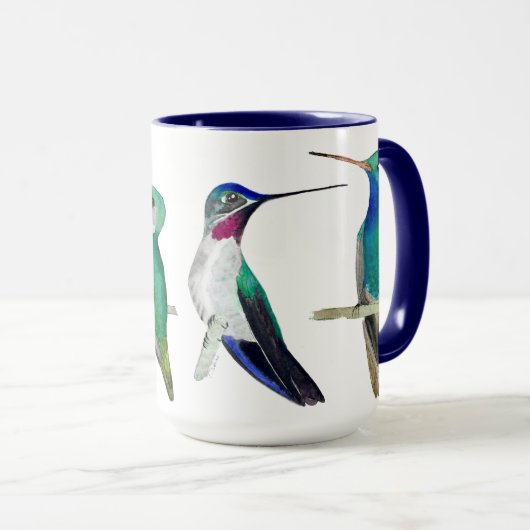 Custom Hummingbirds Mug マグカップ (正面右)