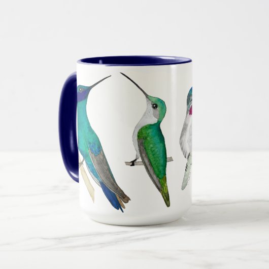 Custom Hummingbirds Mug マグカップ (正面左)