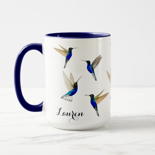 Custom Hummingbirds Mug マグカップ (左)
